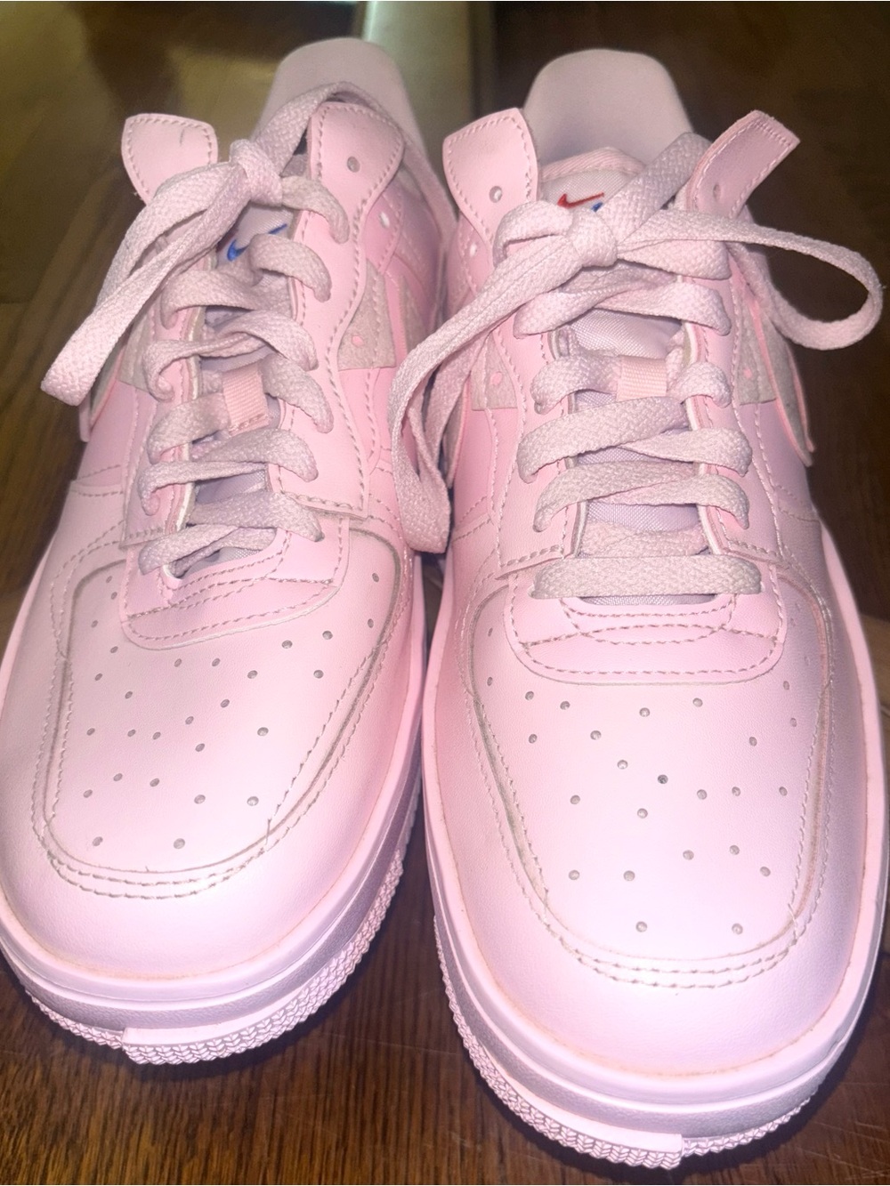 Nike Air Force 1 Fontanka Pastel Pink Valentines Sneakers Womens Size 10 AF1 Low - Picture 13 of 13